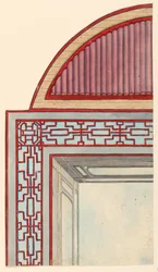 Zeichnung, Deckendekoration, wahrscheinlich für das Konservatorium/Musikzimmer, 1802 oder früher